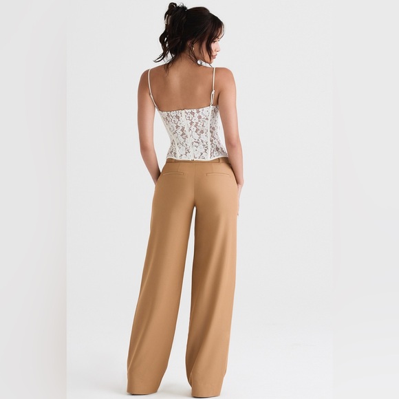 House of CB Cameron Caramel Relaxed Tailored Trousers 🤍 - Picture 6 of 10